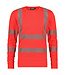 DASSY Carterville Reflecterend T-shirt Lange Mouwen Rood