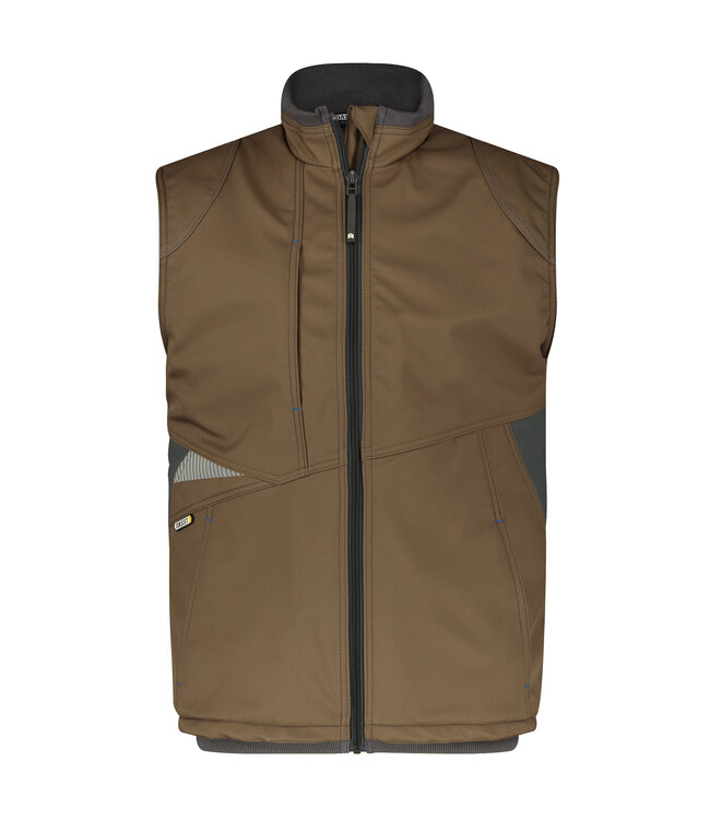 DASSY Fusion D-FX Bodywarmer Bruin/Grijs