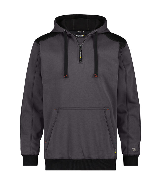 DASSY Indy Sweater met Capuchon Donkergrijs/Zwart