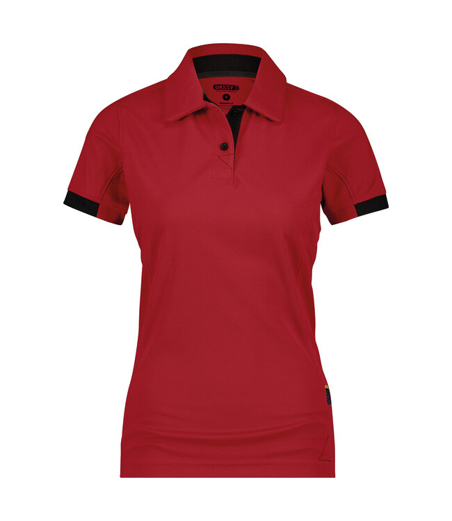DASSY Traxion D-Flex Dames T-Shirt Rood/Zwart
