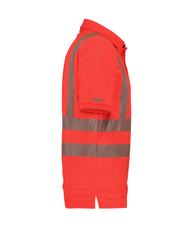 DASSY Brandon Reflecterende Werkpolo Rood