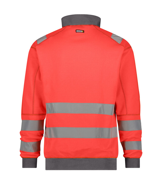 DASSY Denver Reflecterende Sweater Rood/Grijs