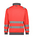 DASSY Denver Reflecterende Sweater Rood/Grijs