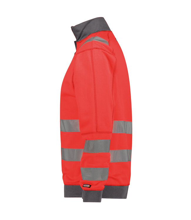 DASSY Denver Reflecterende Sweater Rood/Grijs