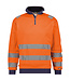 DASSY Denver Reflecterende Sweater Oranje/Donkerblauw