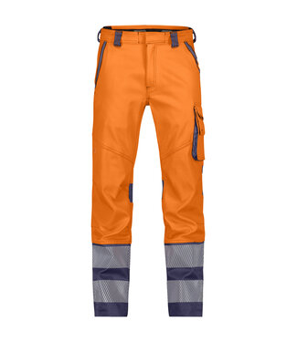 DASSY DASSY Minnesota Reflecterende Stretch Werkbroek Oranje/Donkerblauw