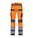 DASSY Minnesota Reflecterende Stretch Werkbroek Oranje/Donkerblauw