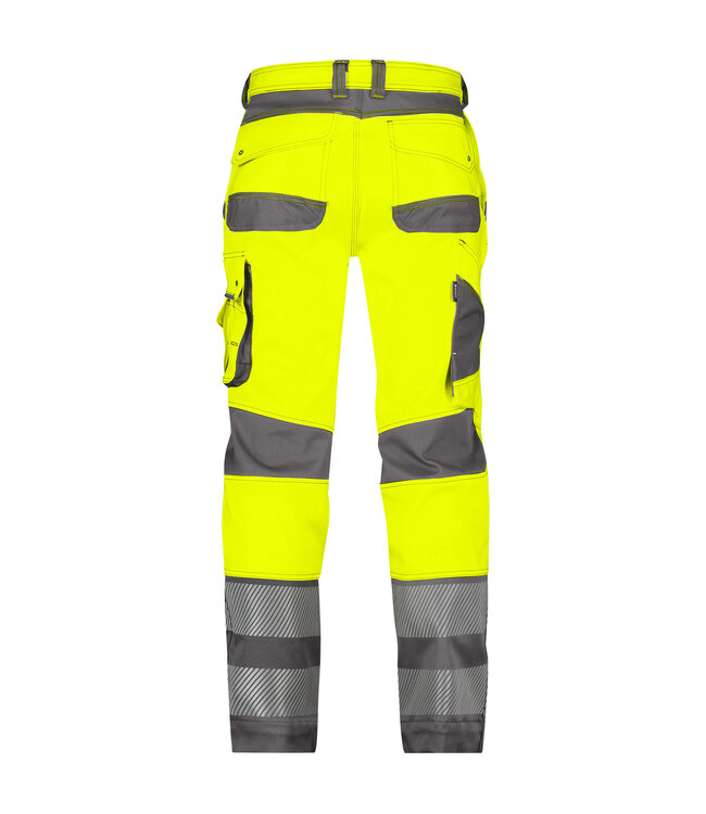 DASSY Minnesota Reflecterende Stretch Werkbroek Geel/Grijs