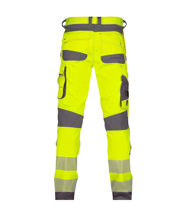 DASSY Aruba Reflecterende Stretch Werkbroek Geel/Grijs
