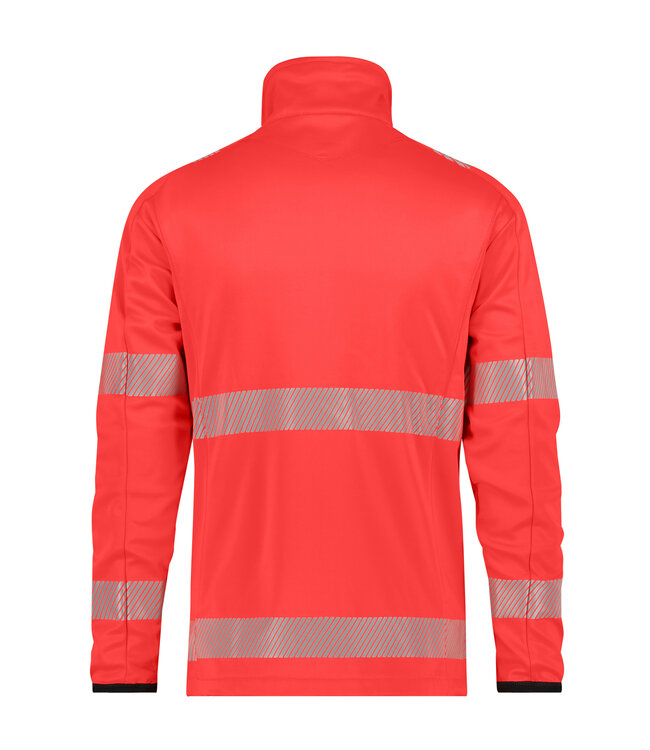 DASSY Camden Reflecterende Werkjas Fleece Rood/Grijs