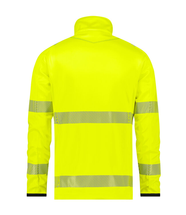 DASSY Camden Reflecterende Werkjas Fleece Geel/Donkerblauw