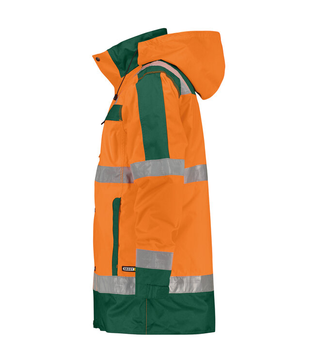 DASSY Limasol Reflecterende Regenjas Oranje/Groen