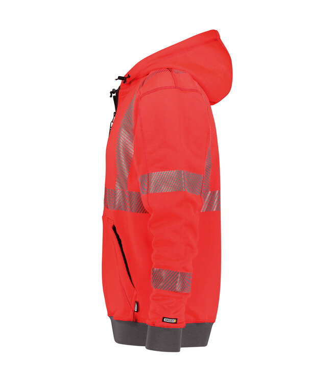 DASSY Evans Reflecterende Werktrui Vest Rood/Grijs