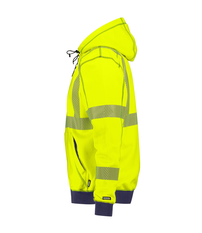 DASSY Evans Reflecterende Werktrui Vest Geel/Donkerblauw
