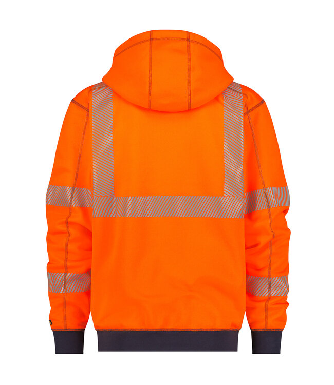 DASSY Evans Reflecterende Werktrui Vest Oranje/Donkerblauw