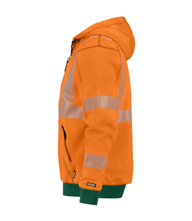 DASSY Evans Reflecterende Werktrui Vest Oranje/Groen
