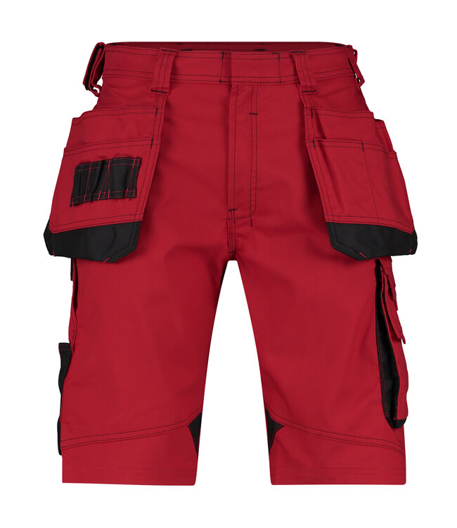 DASSY Bionic D-FX Korte Werkbroek Rood/Zwart