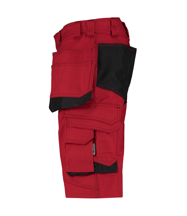 DASSY Bionic D-FX Korte Werkbroek Rood/Zwart