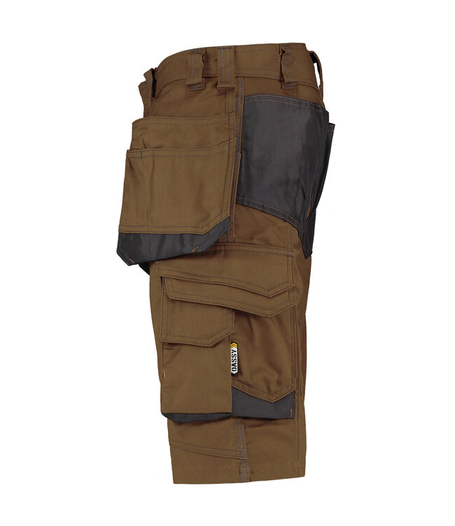 DASSY Bionic D-FX Korte Werkbroek Bruin/Grijs