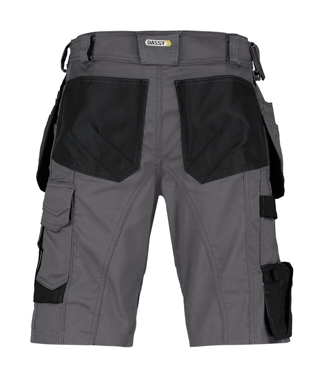 DASSY Bionic D-FX Korte Werkbroek Grijs/Zwart