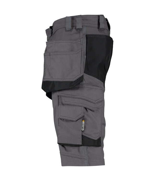 DASSY Bionic D-FX Korte Werkbroek Grijs/Zwart