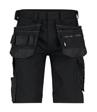 DASSY DASSY Trix D-Flex Korte Werkbroek Stretch Zwart