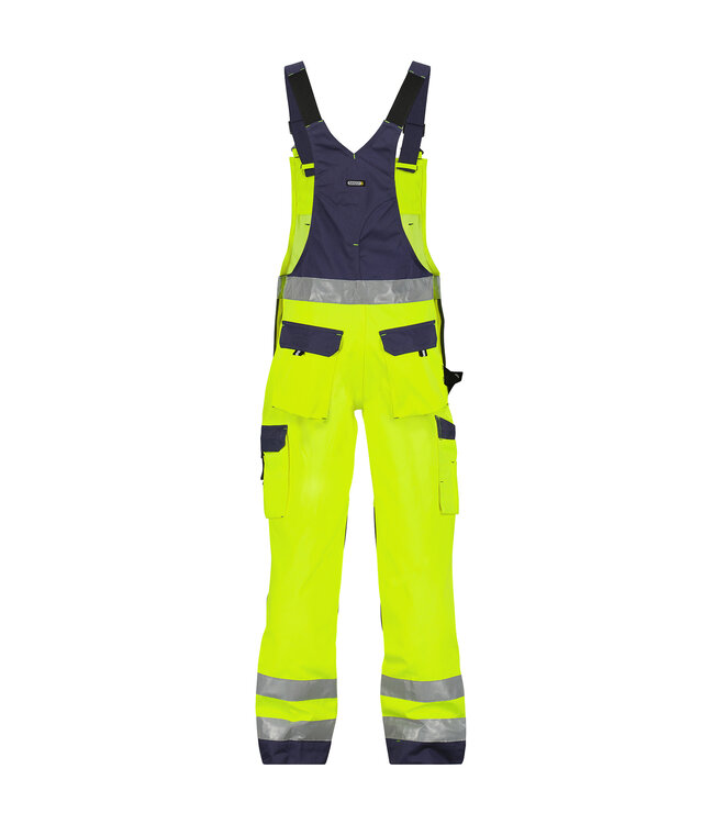 DASSY Toulouse Reflecterende Tuinbroek Geel/Donkerblauw