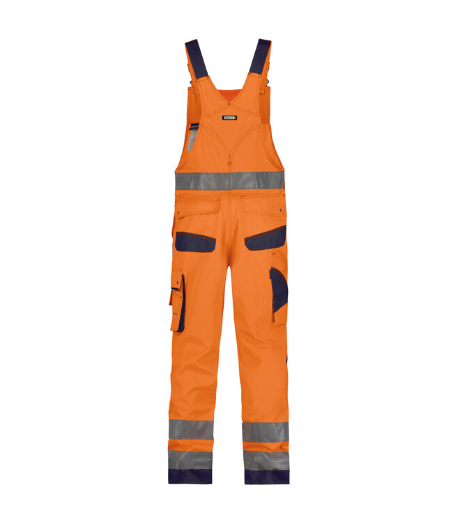 DASSY Malmedy Reflecterende Tuinbroek Oranje/Donkerblauw