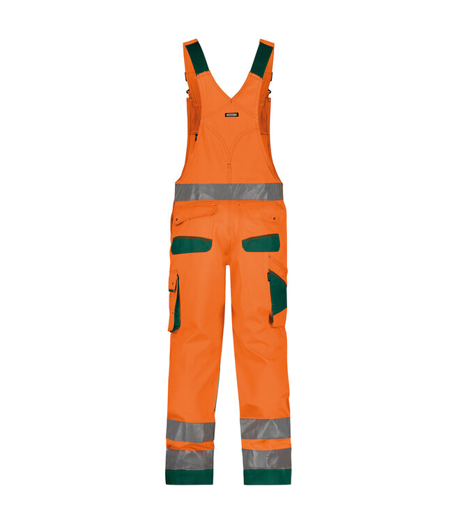 DASSY Malmedy Reflecterende Tuinbroek Oranje/Groen