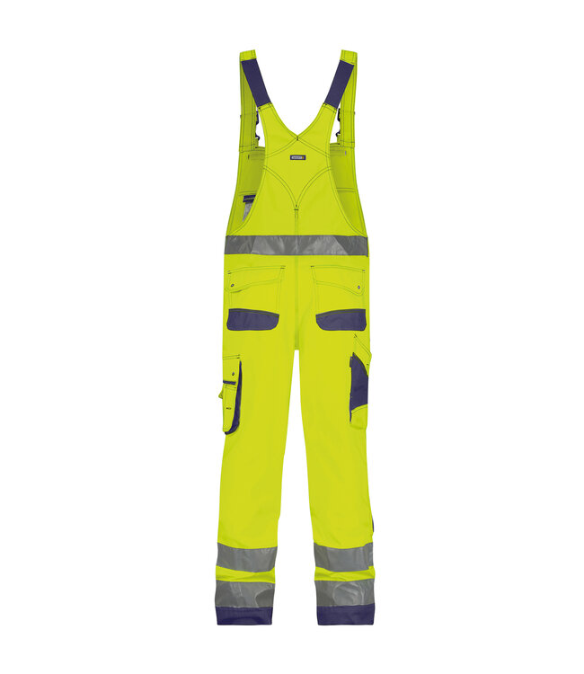 DASSY Malmedy Reflecterende Tuinbroek Geel/Donkerblauw