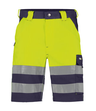 DASSY DASSY Venna Reflecterende Korte Werkbroek Geel/Donkerblauw