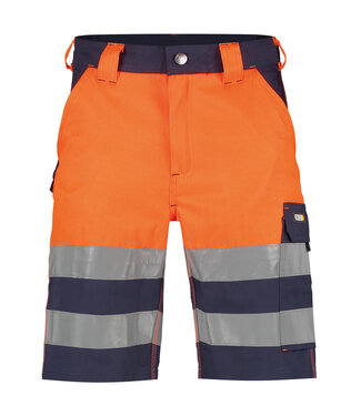 DASSY DASSY Venna Reflecterende Korte Werkbroek Oranje/Donkerblauw