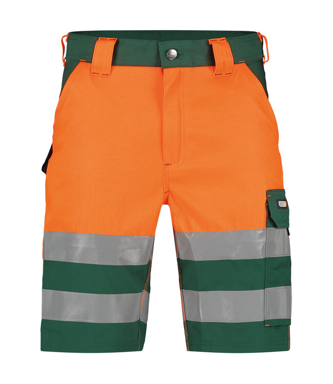 DASSY Venna Reflecterende Korte Werkbroek Groen/Oranje