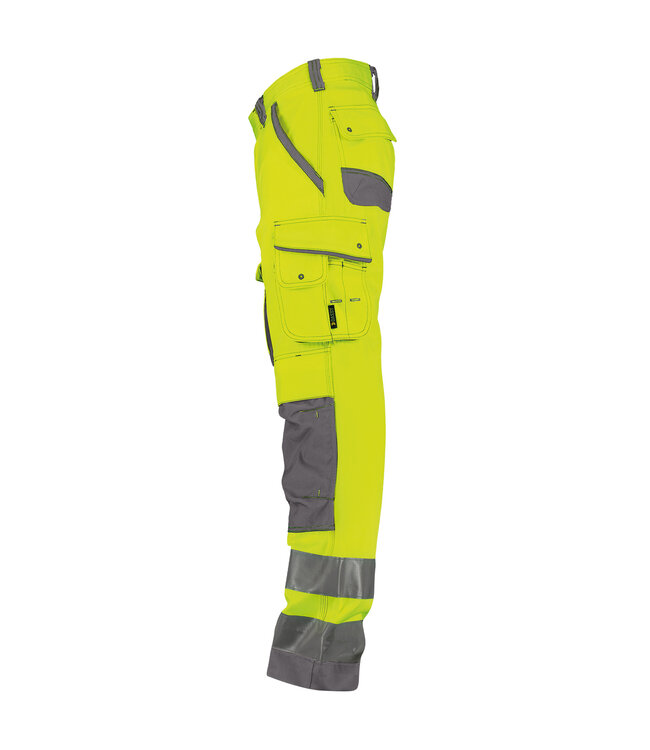 DASSY Chicago Reflecterende Canvas Werkbroek Geel/Grijs