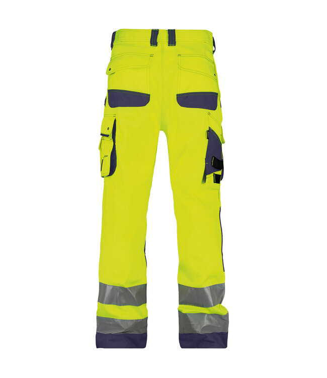 DASSY Chicago Reflecterende Canvas Werkbroek Geel/Donkerblauw