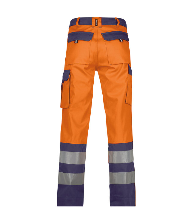 DASSY Lancaster Reflecterende Werkbroek Oranje/Donkerblauw
