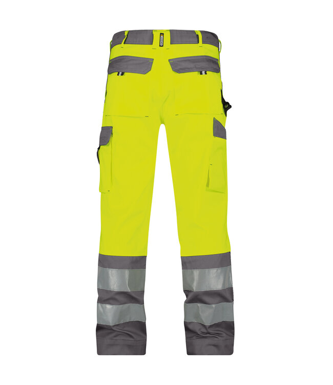 DASSY Lancaster Reflecterende Werkbroek Geel/Grijs