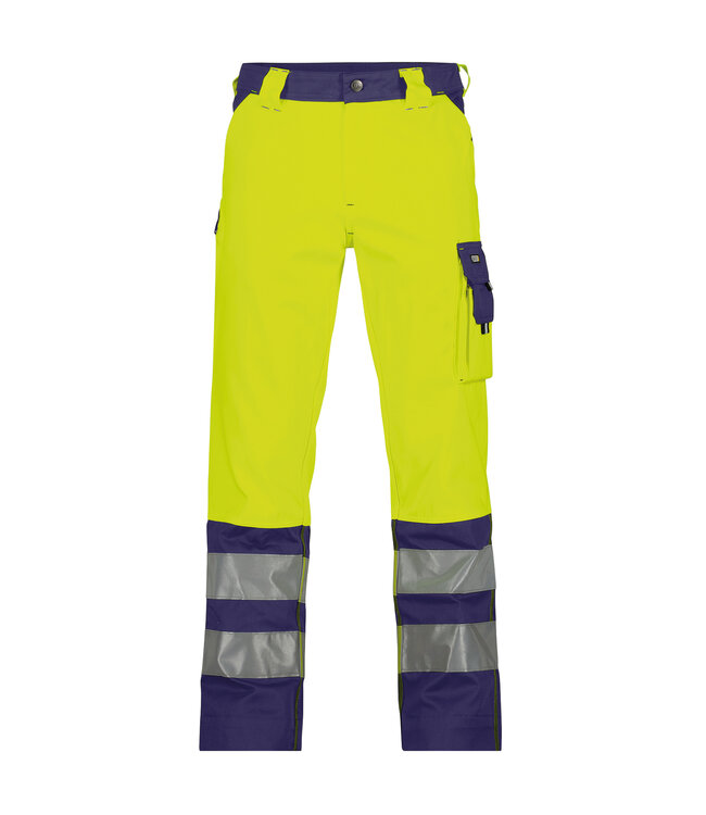 DASSY Lancaster Reflecterende Werkbroek Geel/Donkerblauw