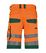 DASSY Lucca Reflecterende Canvas Korte Werkbroek Oranje/Groen