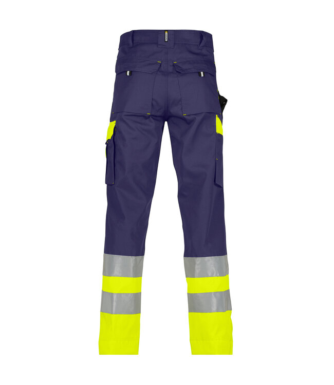 DASSY Omaha Reflecterende Werkbroek Donkerblauw/Geel