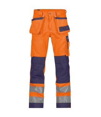 DASSY DASSY Glasgow Reflecterende werkbroek Oranje/Donkerblauw