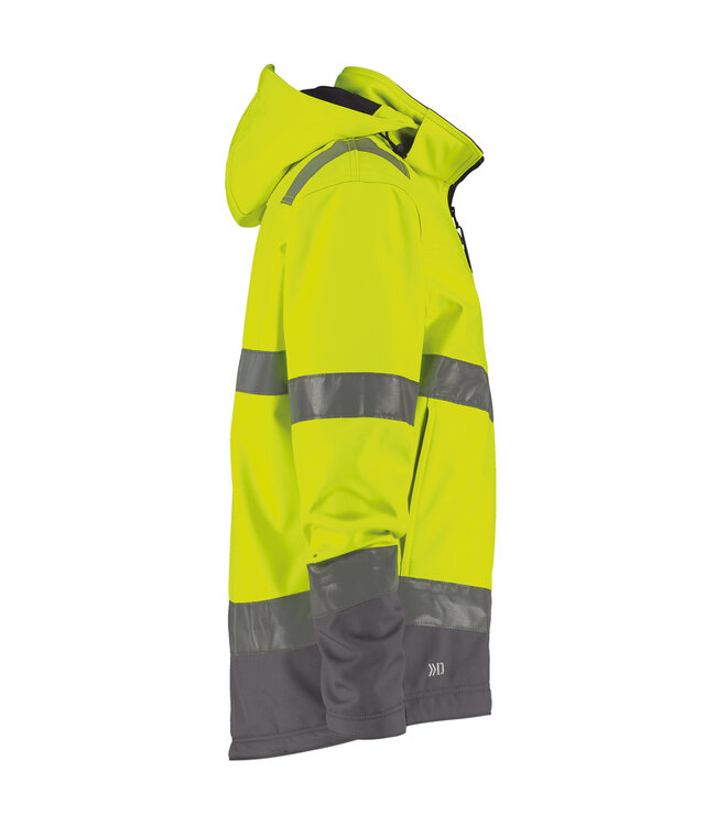 DASSY Malaga Reflecterende Softshell Werkjas Geel/Grijs