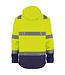 DASSY Malaga Reflecterende Softshell Werkjas Geel/Donkerblauw