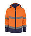 DASSY Malaga Reflecterende Softshell Werkjas Oranje/Donkerblauw