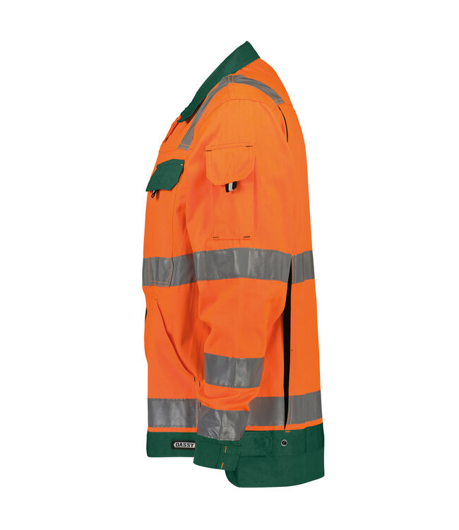DASSY Dusseldorf Reflecterende Werkjas Ongevoerd Oranje/Groen
