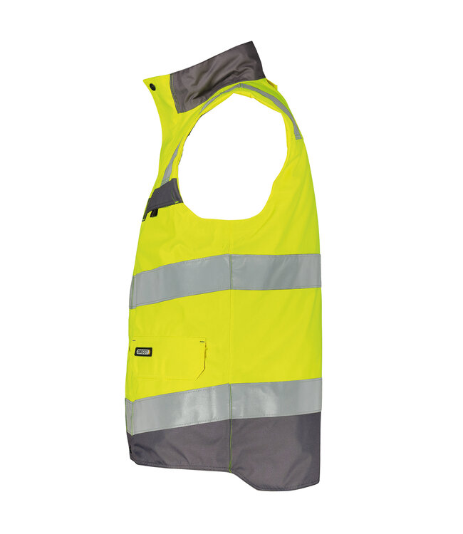 DASSY Bilbao Reflecterende Bodywarmer Geel/Grijs
