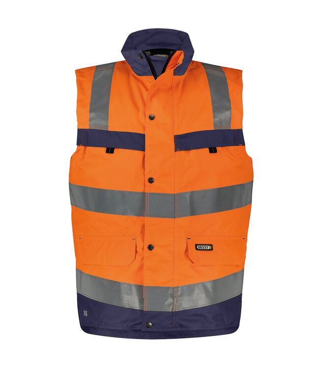 DASSY Bilbao Reflecterende Bodywarmer Oranje/Donkerblauw