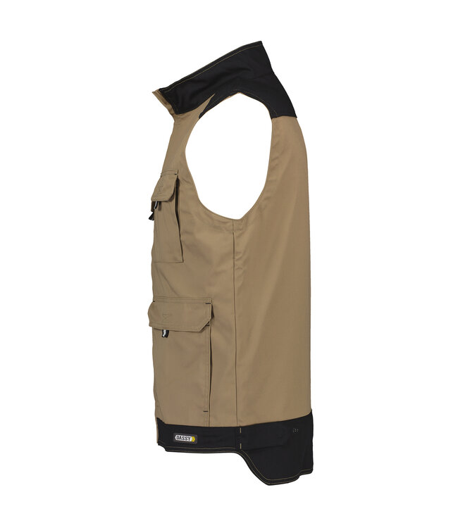 DASSY Faro Zomer Bodywarmer Beige/Zwart