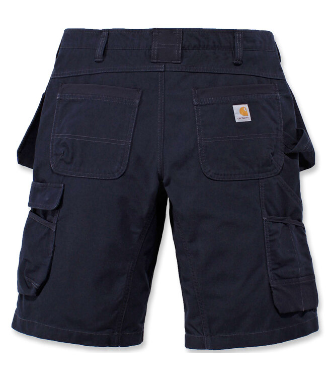 Carhartt Rugged Flex Ripstop Multi Pocket Korte Werkbroek Navy
