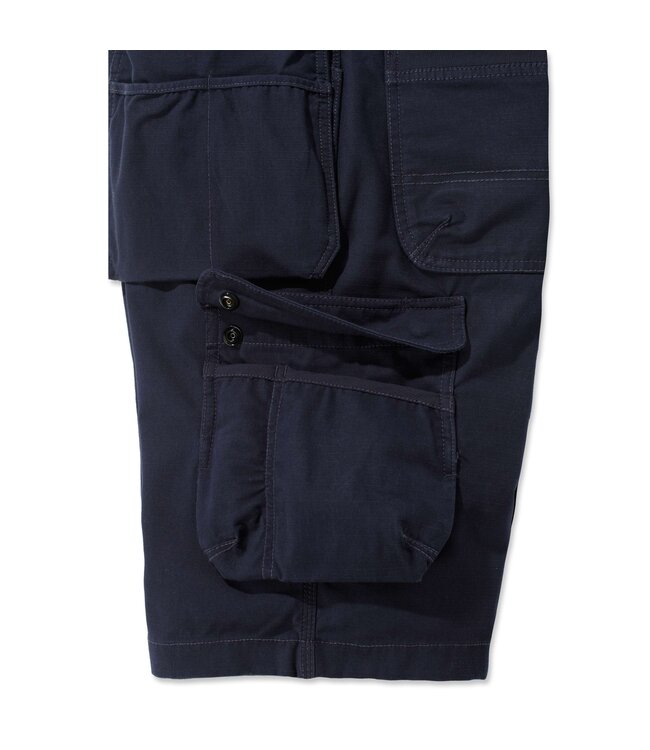 Carhartt Rugged Flex Ripstop Multi Pocket Korte Werkbroek Navy